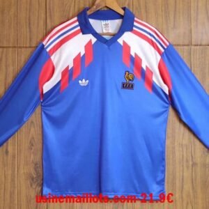 Maillot Rétro France Domicile Manches Longues 1988