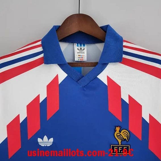 Maillot Rétro France Domicile Manches Longues 1990 – Image 2