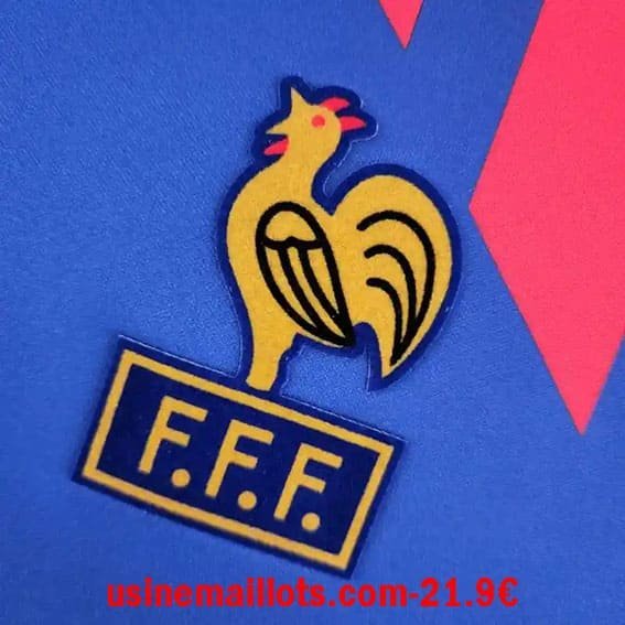 Maillot Rétro France Domicile Manches Longues 1990 – Image 3