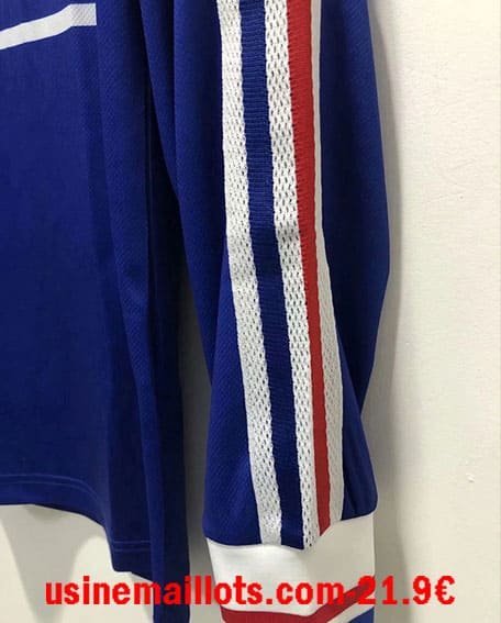Maillot Rétro France Domicile Manches Longues 1998 – Image 3