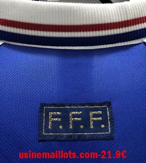 Maillot Rétro France Domicile Manches Longues 1998 – Image 4