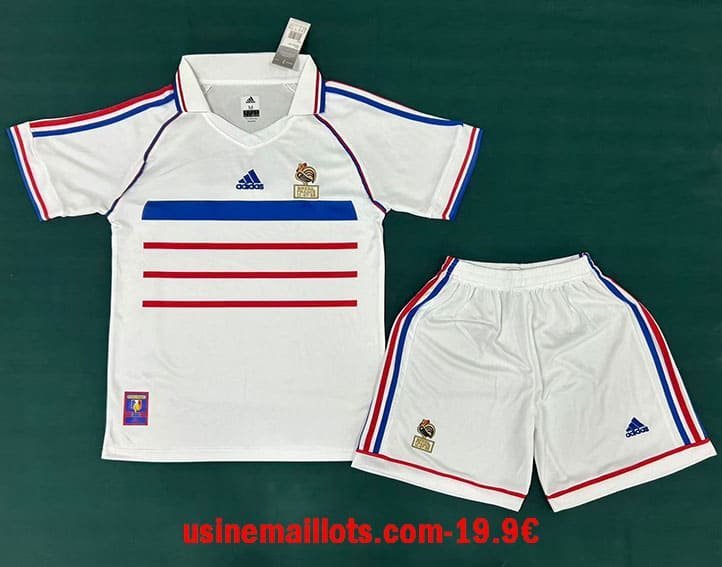 Maillot Rétro France Extérieur Enfant 1998