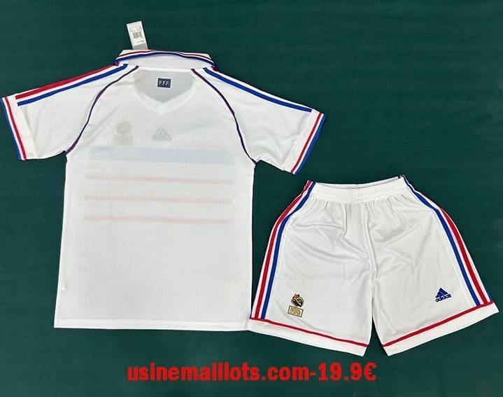 Maillot Rétro France Extérieur Enfant 1998 – Image 2