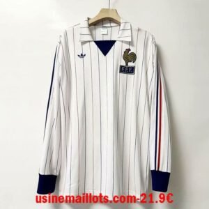 Maillot Rétro France Extérieur Manches Longues 1980