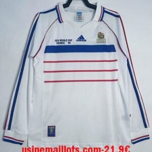 Maillot Rétro France Extérieur Manches Longues 1998