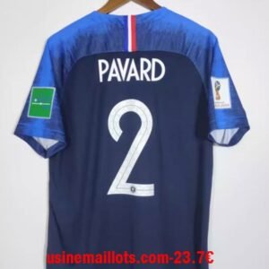 Maillot Rétro France Pavard Domicile 2018