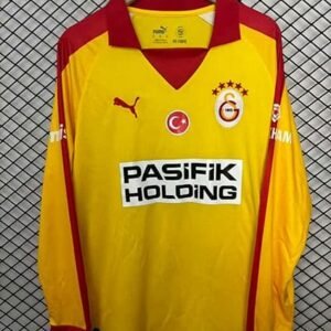 Maillot Rétro Manches Longues Galatasaray 2025/26 Jaune Rouge