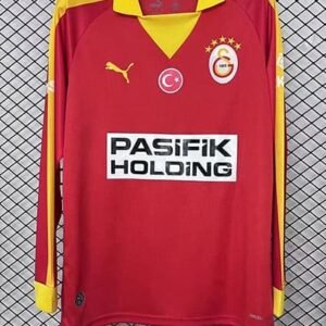 Maillot Rétro Manches Longues Galatasaray 2025/26 Rouge Jaune