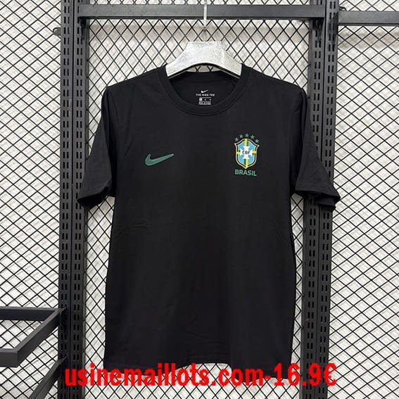 T-Shirt Bresil 2026/27 Noir