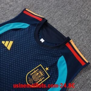 Alternative view of Ensemble Debardeur Espagne 2026/2027 Bleu