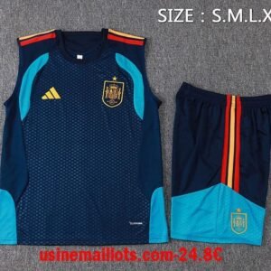 Ensemble Debardeur Espagne 2026/2027 Bleu