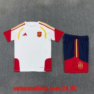 Ensemble Training Espagne 2026/27 Blanc Rouge Bleu