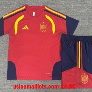 Ensemble Training Espagne Enfant 2026/2027 Rouge Bleu