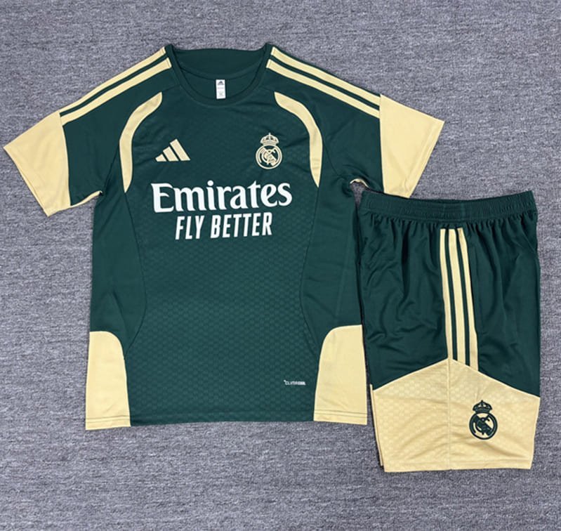Ensemble Training Real Madrid Enfant 2026/27 Vert Beige