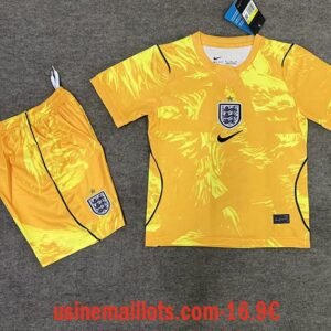 Maillot Enfant Angleterre Gardien Coupe du Monde 2026 Jaune