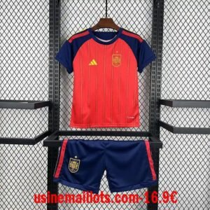 Maillot Enfant Espagne Domicile Coupe du Monde 2026