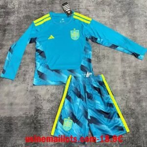 Maillot Enfant Espagne Gardien ML Coupe du Monde 2026