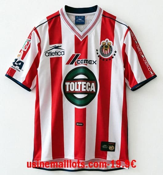 Maillot Rétro Chivas de Guadalajara Domicile 2001 2002
