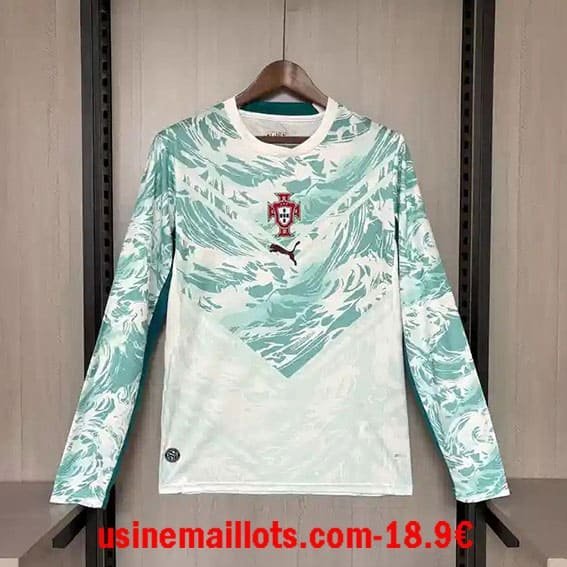 Maillot Manches Longues Portugal Extérieur Coupe du Monde 2026