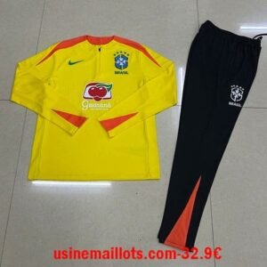 Survêtement Bresil 2026/2027 Jaune Noir