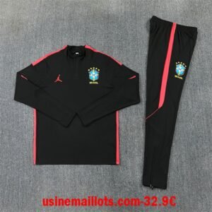 Survêtement Bresil 2026/2027 Noir Rouge