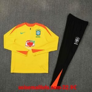 Survêtement Enfant Bresil 2026/2027 Jaune Noir