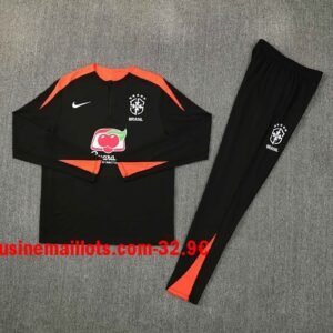 Survêtement Enfant Bresil 2026/2027 Noir Orange