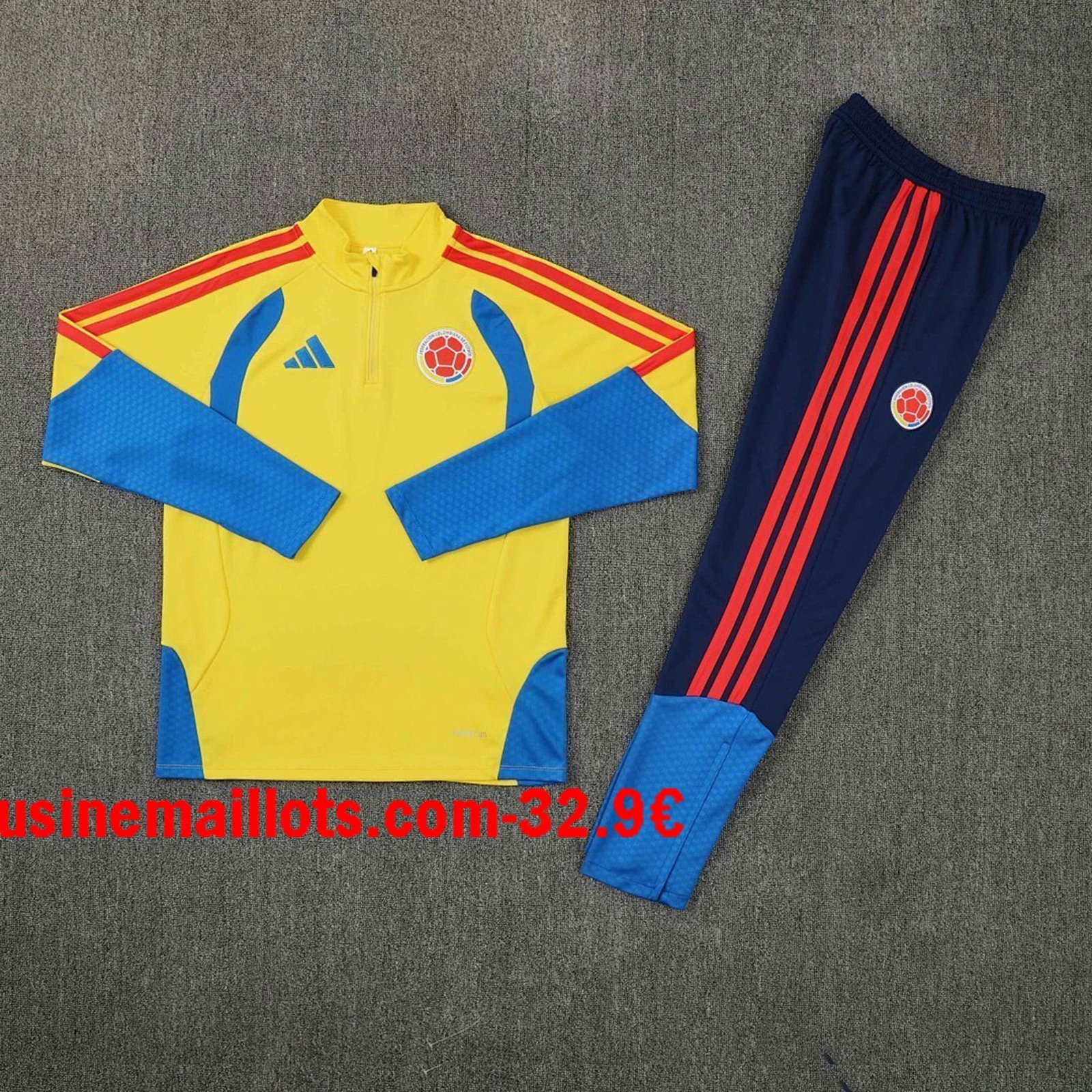 Survêtement Enfant Colombie 2026/2027 Jaune Bleu