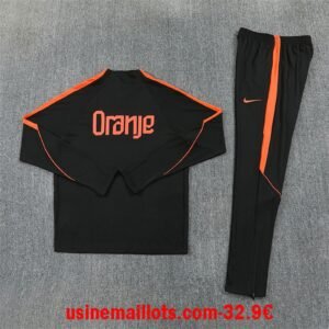 Alternative view of Survêtement Pays-Bas 2026/27 Noir Orange