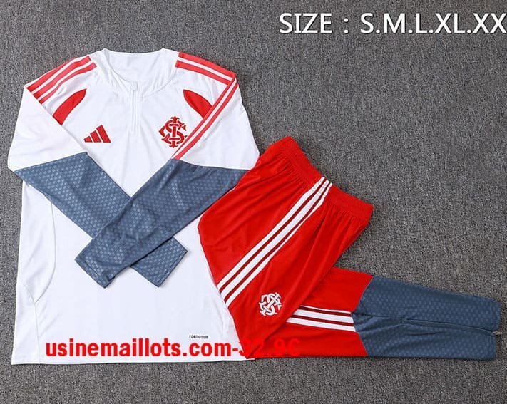 Survêtement SC Internacional 2026/27 Blanc Rouge Gris