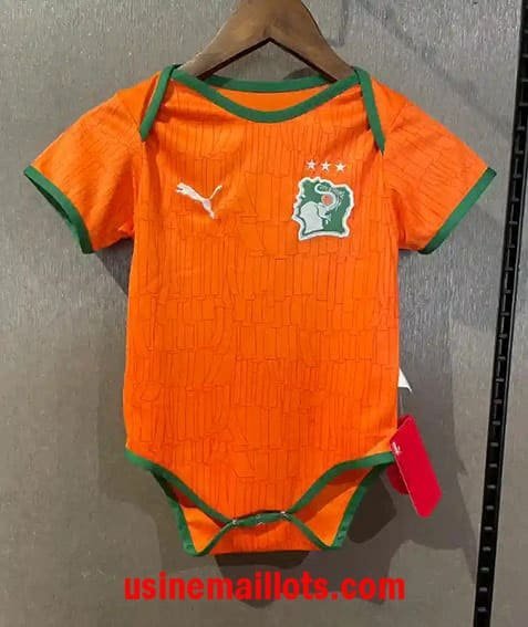 Maillot Body Bebe Ivory Coast Domicile Coupe du Monde 2026