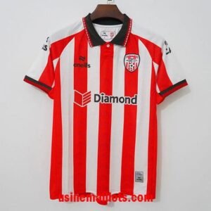 Maillot Derry City Domicile 2026/2027 Rouge Blanc