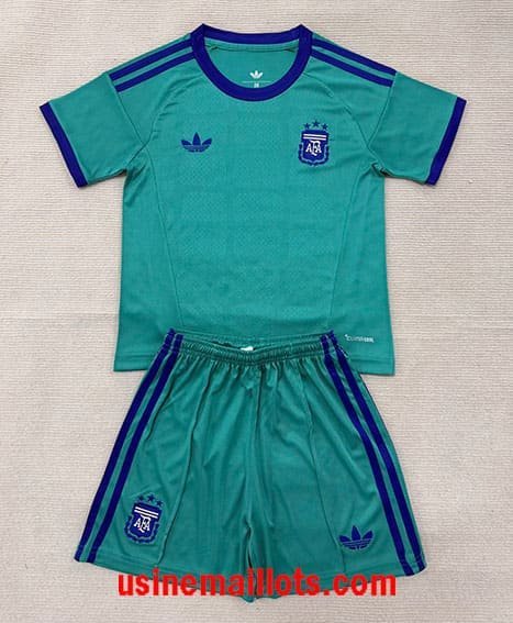 Maillot Enfant Argentine Gardien Coupe du Monde 2026 Vert