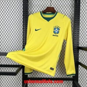 Maillot Manches Longues Bresil Domicile Coupe du Monde 2026