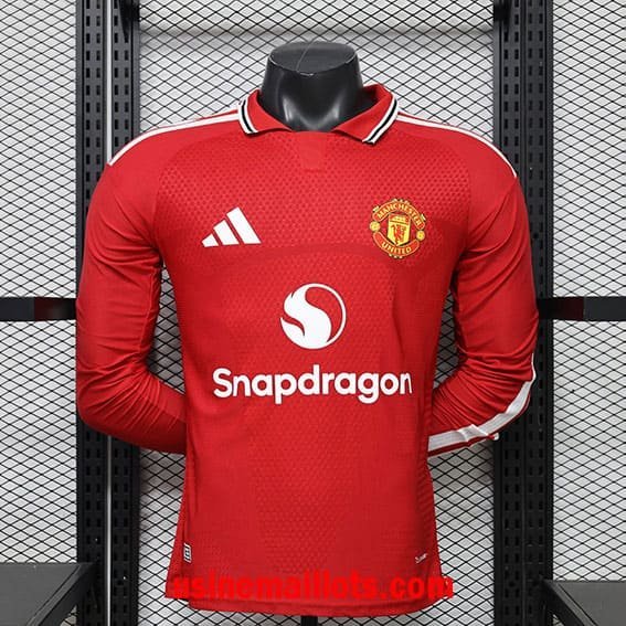 Maillot Match Manchester United Domicile Manches Longues 2026/2027
