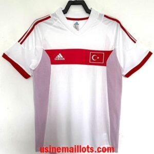Maillot Rétro Turquie Extérieur 2002 Rouge Blanc