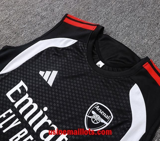 Ensemble Debardeur Arsenal 2026/2027 Noir Blanc – Image 2