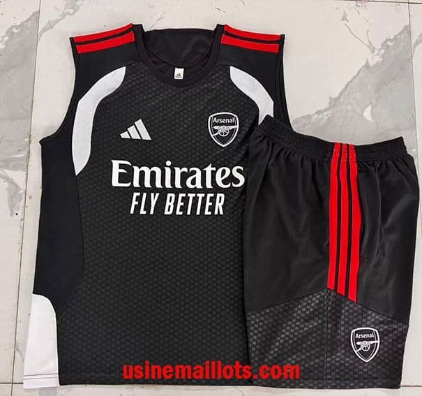 Ensemble Debardeur Arsenal 2026/2027 Noir Blanc