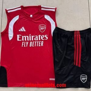 Ensemble Debardeur Arsenal 2026/2027 Rouge Noir Blanc