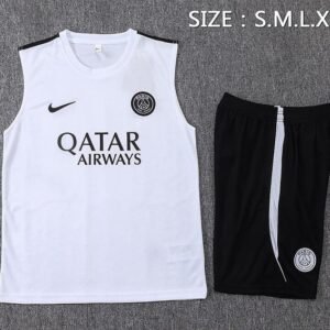 Ensemble Debardeur PSG 2026/27 Blanc Noir