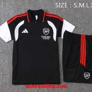 Ensemble Polo Arsenal 2026/2027 Noir Blanc