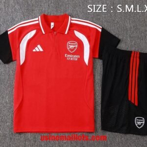 Ensemble Polo Arsenal 2026/2027 Rouge Noir Blanc