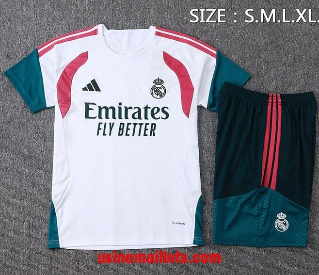 Ensemble Training Real Madrid 2026/2027 Blanc Rose Vert