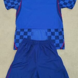 Alternative view of Maillot Enfant Croatie Extérieur Coupe du Monde 2026 Bleu
