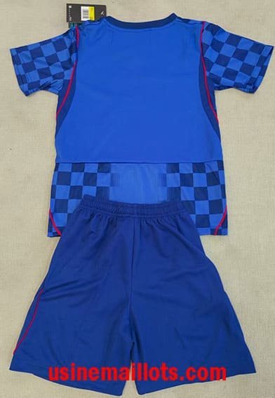 Maillot Enfant Croatie Extérieur Coupe du Monde 2026 Bleu – Image 2