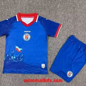 Maillot Enfant Haiti Domicile Coupe du Monde 2026 Bleu
