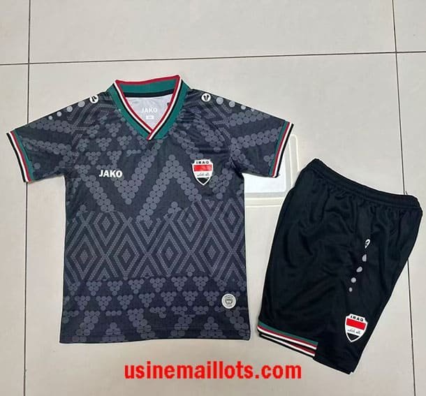Maillot Enfant Iraq Third 2026/2027 Noir Gris