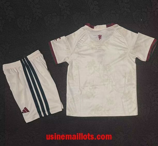 Maillot Enfant Manchester United Third 2026/2027 Blanc – Image 2