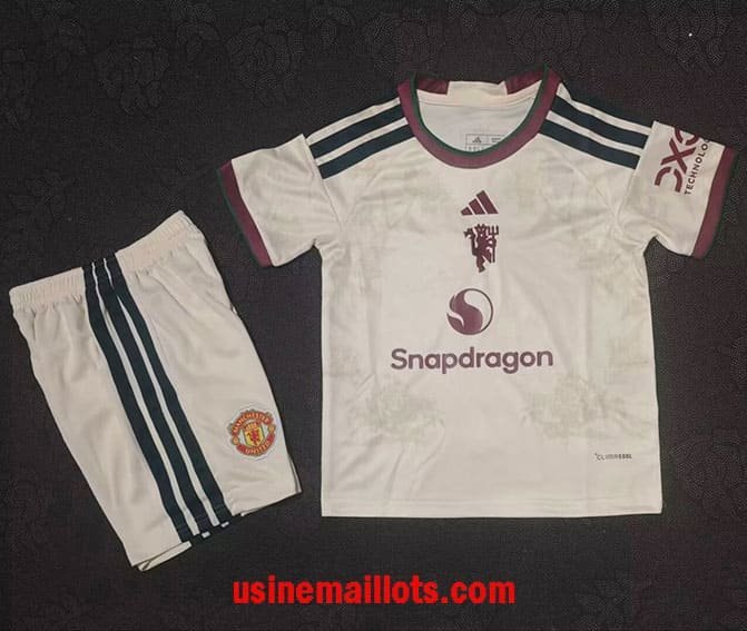 Maillot Enfant Manchester United Third 2026/2027 Blanc