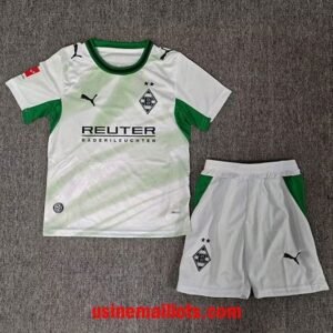 Maillot Enfant Monchengladbach Domicile 2026/2027 Blanc Vert